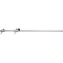 Compas à verge de précision, Plage de mesure : 500 mm, Coupe transversale 30 x 6 mm, Vernier 1/10 mm
