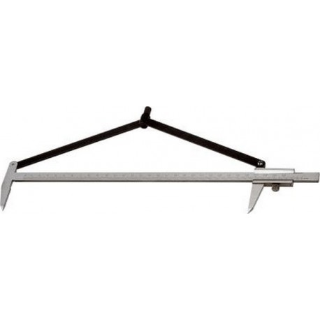 Pied à coulisse de traçage, Plage de mesure : 300 mm, Pour Ø de cercle 600 mm, Vernier 1/10 mm