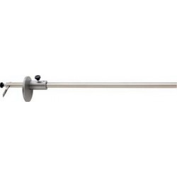 Trusquin à tracer à règle ronde, Plage de mesure : 300 mm, Ø de la règle 12 mm, Lecture 0,1 mm
