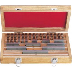Jeu de cales étalons parallèles, DIN EN ISO 3650, classe de tolérance 1, Contenu du jeu : 103