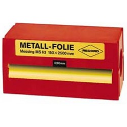 Feuille métallique en laiton (Ms 63), Épais. : de la feuille : 0,25 mm