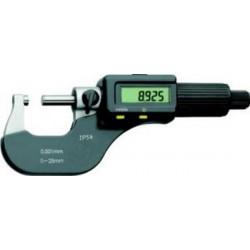Micromètre numérique, Plage de mesure : 25-50 mm, Ø de la touche mobile 6,5 mm, Pas de la broche 0,5 mm, Lecture : 0,001/0,00005 mm/inch