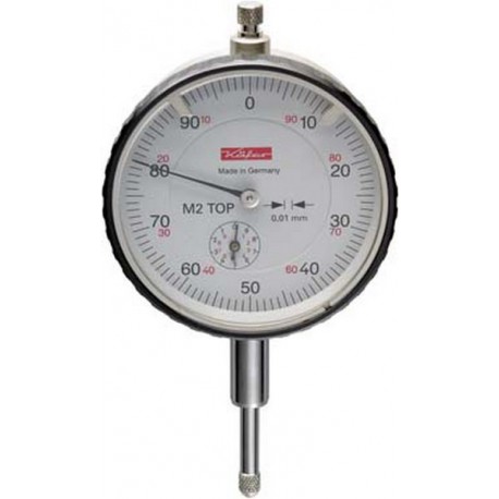 Comparateur de précision, Käfer, Ø extérieur : 58 mm, Lecture 0,01 mm, Plage de mesure 10 mm, 1 tour d'aiguille : 1,0 mm