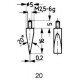 Touche de mesure acier type 20/5,0mm KÄFER 1 PCS