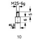 Touche de mesure acier type 10/ 4.8mm KÄFER 1 PCS