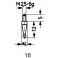Embout de mesure, en carbure, Modèle : sphérique, 4 mm de Ø