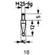 Embout de mesure, en carbure, Modèle : sphérique, 5 mm de Ø