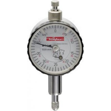 Petit comparateur, Käfer, Ø extérieur : 32 mm, Lecture 0,01 mm, Plage de mesure 3 mm, 1 tour d'aiguille : 0,5 mm