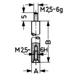 Rallonge pour touche de mesure 70mm KÄFER 1 PCS