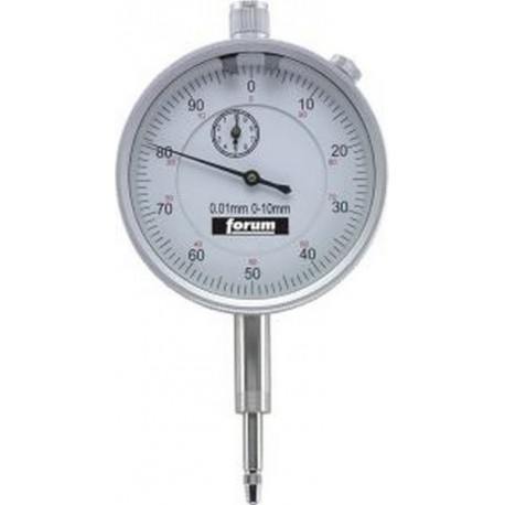 Comparateur de précision, Ø extérieur : 58 mm, Lecture 0,01 mm, Plage de mesure 10 mm, 1 tour d'aiguille : 1,0 mm