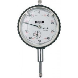 Comparateur de précision, protégé contre les chocs, Ø extérieur : 58 mm, Lecture 0,01 mm, Plage de mesure 10 mm, 1 tour d'aiguille : 1,0 mm