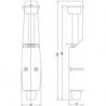 Bloc porte Nr. 90 /2 argent