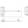 Fermeture de porte à ressort 15 galvanisé Taille 2 220 mm / 35 Kg