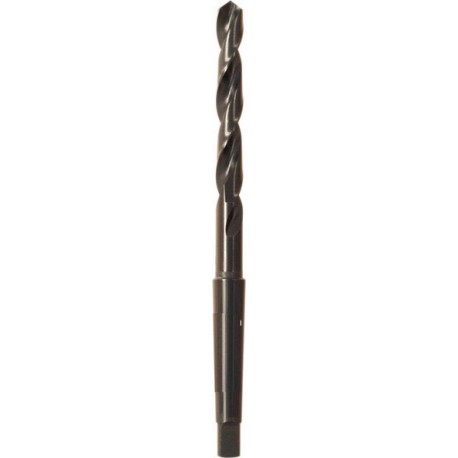 Foret hélicoïdal avec cône morse, en acier à coupe rapide, type N, DIN 345, laminé, surface sans revêtement, Ø h8 : 41,00 mm, Long. totale 354 mm