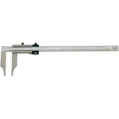 Pied à coulisse d'atelier sans pointes, à pattes de mesure extra-longues, Plage de mesure : 500 mm, Long. des becs 250 mm