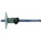 Jauge de profondeur numérique DIGI-MET® IP67, Plage de mesure : 150 mm, Modèle à vis de blocage, Long. de l'embase 100 mm, Ø de la tige de mesure : 1,5 mm