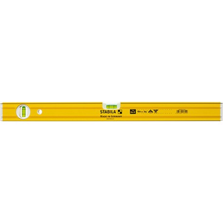 Niveau à bulle, profilé rectangulaire nervuré en métal léger, Modèle : Avec une nivelle verticale, Long. 30 cm, Type 80 A