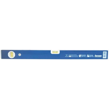 Niveau à bulle en métal léger, bleu, surface de mesure fraisée, Long. : 40 cm