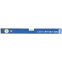 Niveau à bulle en métal léger, bleu, surface de mesure fraisée, Long. : 100 cm