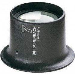 Loupe d'horloger, Grossissement : 3 fois, Modèle Lentille plane-convexe