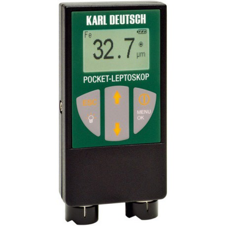 Appareil de mesure des revêtements, Pocket-LEPTOSKOP, Plage de mesure : 0...3000/1200 µm (120/47 mils), Version Ferreux/non ferreux