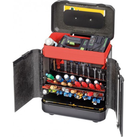 Mallette à outils à roulettes EVOLUTION, Dimensions intérieures : 450 x 260 x 550 mm, Volume environ 65 l, Poids 9730 g