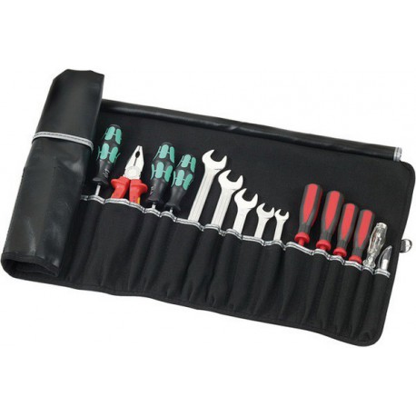 Pochette à outils à enrouler BASIC, Dimensions extérieures : 750 x 330 mm, Nombre de poches d'insertion 20, Poids 340 g