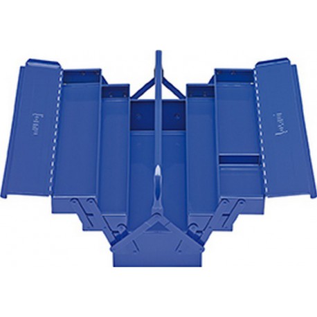 Caisse à outils en tôle d'acier, 5 pièces, Dimensions : 530 x 200 x 200 mm