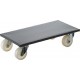 Rouleur multi-usage, Capacité : 250 kg, Larg. : de plaque 350 x 600 mm, Encombrement en hauteur 145 mm, Ø de roue : 100 mm, Modèle de roue en caoutchouc