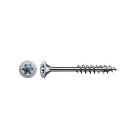Lot de 100 vis acier tête plate SPAX, Diam.5 mm x L.100 mm