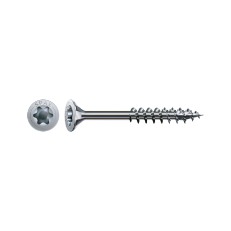 Lot de 30 vis acier tête fraisée torx SPAX, Diam.4.5 mm x L.50 mm