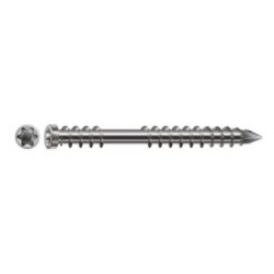 Lot de 60 vis terrasse inox tête cylindrique SPAX, Diam.5 mm x L.50 mm