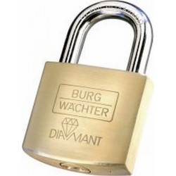 Cadenas en laiton « Diamant », Taille : 40, Epaisseur de l'étrier 7,5 mm, Hauteur intérieure de l'étrier 23 mm