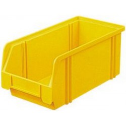 Bacs à bec, empilables, en polystyrène incassable, Taille : 3A, Dimensions 290/245 x 140 x 130 mm, Couleur bleu