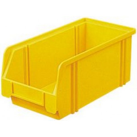 Bacs à bec, empilables, en polystyrène incassable, Taille : 3A, Dimensions 290/245 x 140 x 130 mm, Couleur gris