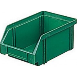 Bacs à bec, empilables, en polystyrène incassable, Taille : 4, Dimensions 160/140 x 105 x 75 mm, Couleur vert