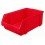 Bacs à bec, empilables, en polystyrène incassable, Taille : 1, Dimensions 500/450 x 300 x 180 mm, Couleur bleu