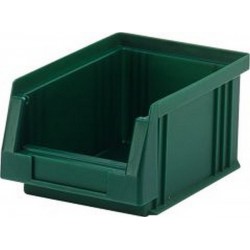 Bacs à bec, empilables, en polypropylène incassable, Taille : 4, Dimensions 164/150 x 105 x 75 mm, Couleur vert