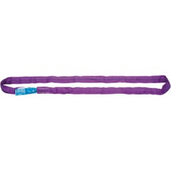 Elingue ronde à gaine double, Taille : 4 m, Long. utile 2,0 m, Capacité max. directe 1000 kg, Larg. : d'élingue environ : 35-38 mm, Couleur : violet