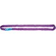 Elingue ronde à gaine double, Taille : 6 m, Long. utile 3,0 m, Capacité max. directe 8000 kg, Larg. : d'élingue environ : 85-90 mm, Couleur : bleu