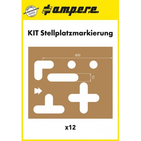 Schablonenset Schablonen Stellplatzm.