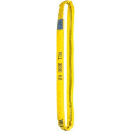 Elingues rondes, Portée de l'élingue : 2 m, Capacité de fixation 1, simple directe 4000 kg, Capacité de fixation&nbsp;2, simple brassière 8000 kg