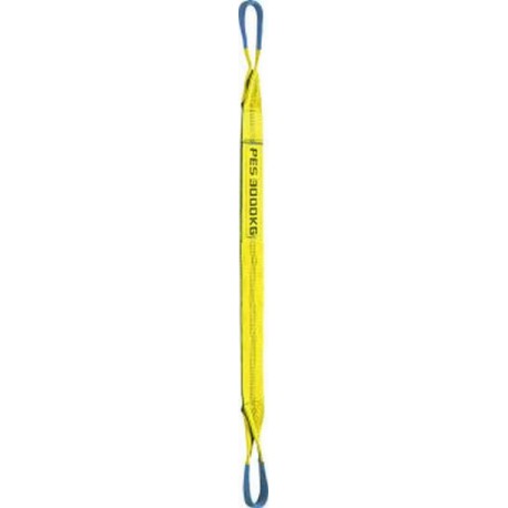Élingue en ruban, Long. utile : 3 m, Capacité max. directe 3000 kg, Larg. : de sangle 90 mm, Couleur : jaune