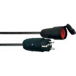 Câble de rallonge, Type de câble : H05 RR-F 3G1,5, Long. de câble 20 m, Qualité du câble Caoutchouc