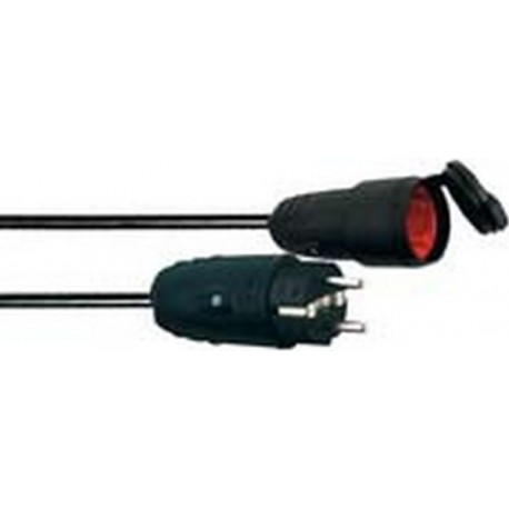 Câble de rallonge, Type de câble : H05 RR-F 3G1,5, Long. de câble 20 m, Qualité du câble Caoutchouc