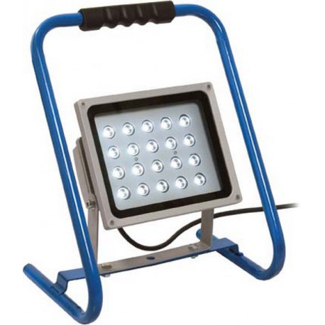 Projecteur à LED, 20 W, Puissance : 20 W, Luminosité 1600 lm, Type de câble H05RN-F 3G1,0, Long. de câble : 2, Modèle avec structure