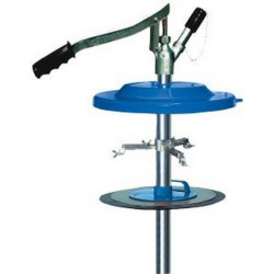 Pompe manuelle de remplissage de graisse, convient aux seaux : 25 kg, Pour seau de Ø intérieur 310-335 mm, Long. du tuyau de pompe 680 mm
