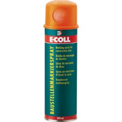 Spray de marquage pour chantier aérosol 500ml rouge E-COLL 1 PCS