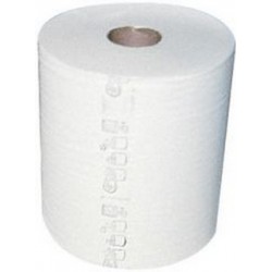 Rouleau d'essuie-mains pour distributeur, Modèle : 2 Épais. :s, Feuilles par rouleau 400, Couleur blanc éclatant - (Par 6)
