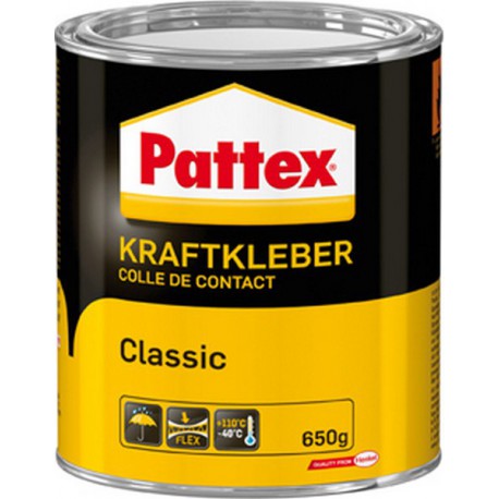 Colle puissante Pattex Classic, Modèle : Boîte de 650&nbsp;g, Type PCL6C 